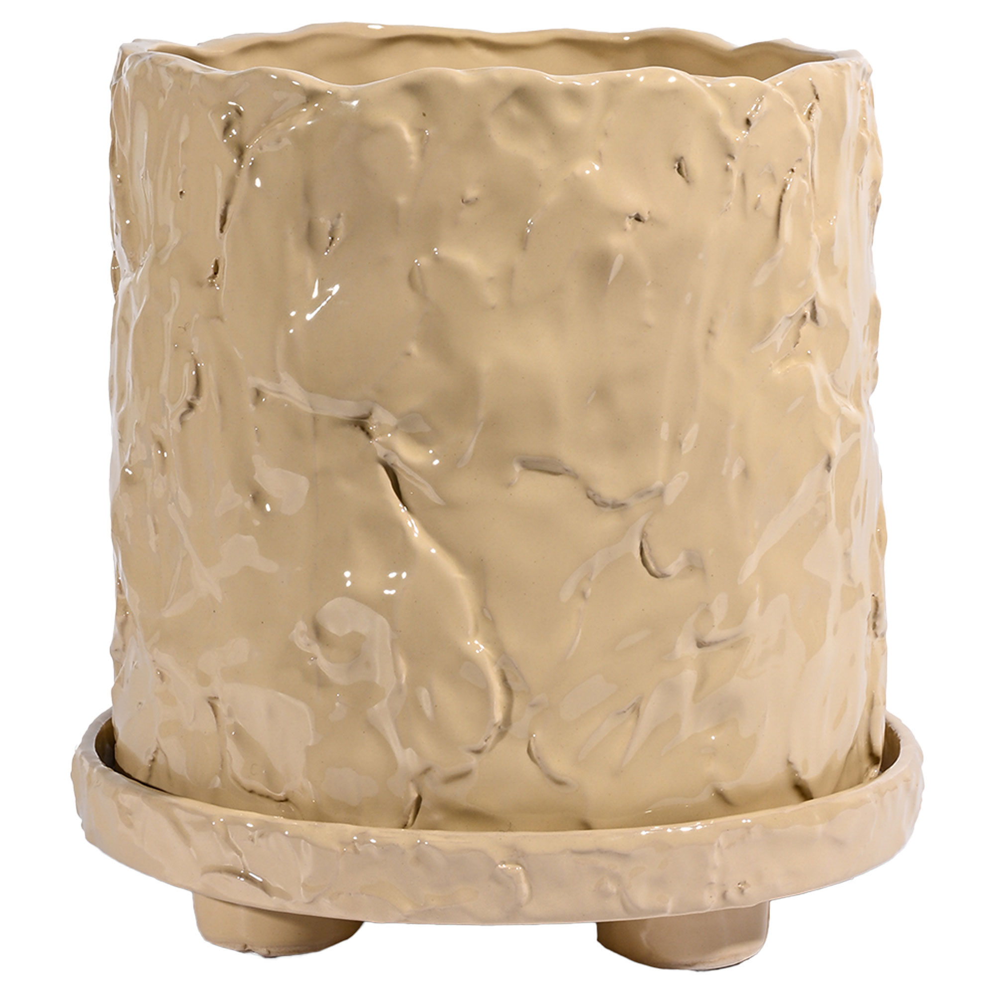Byon Muddy L krukke 23x23,5 cm, beige