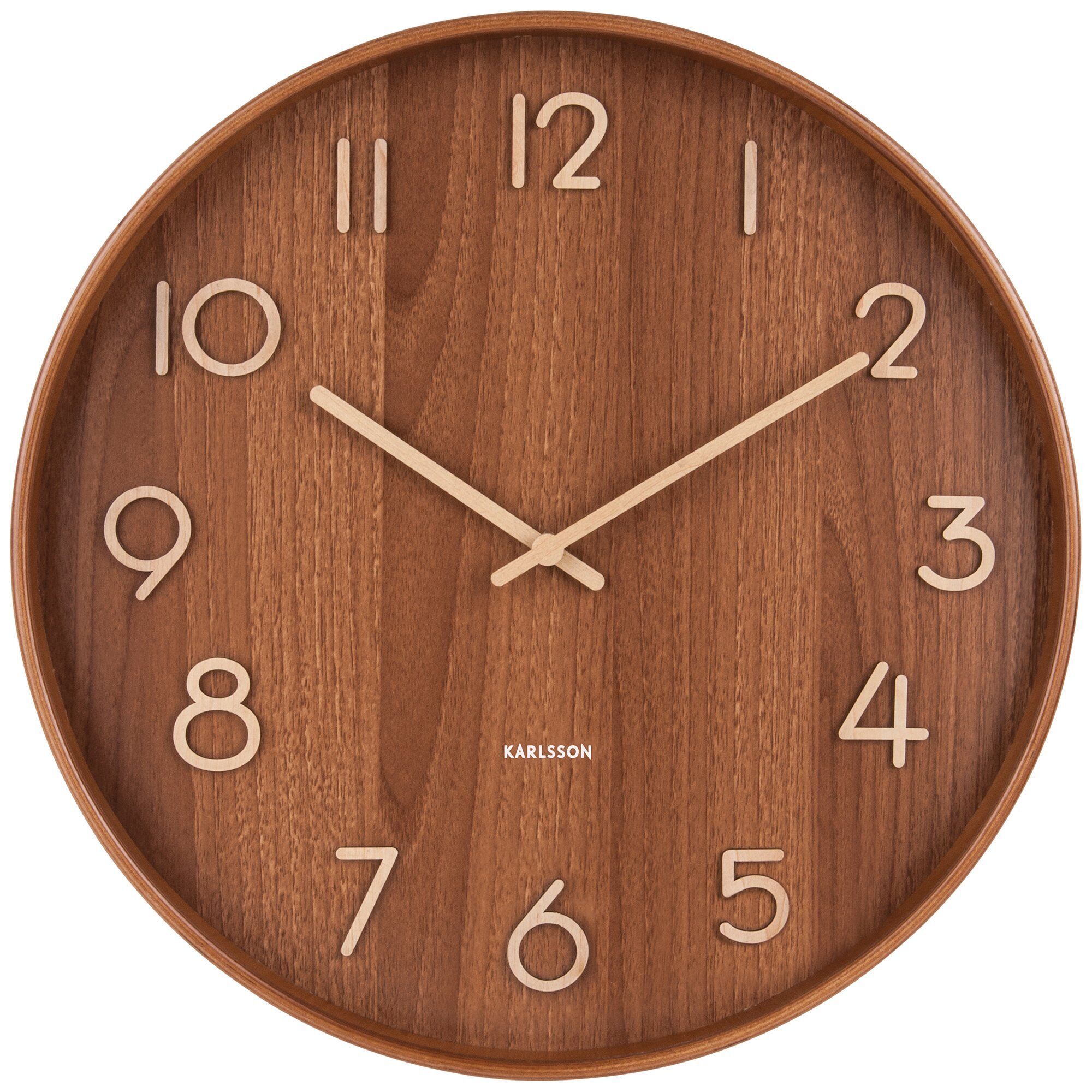 Karlsson Pure vægur 40 cm, dark wood
