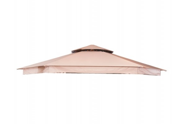 Tag til Luxus Pavillon 6-kantet Ø 4 meter - Beige