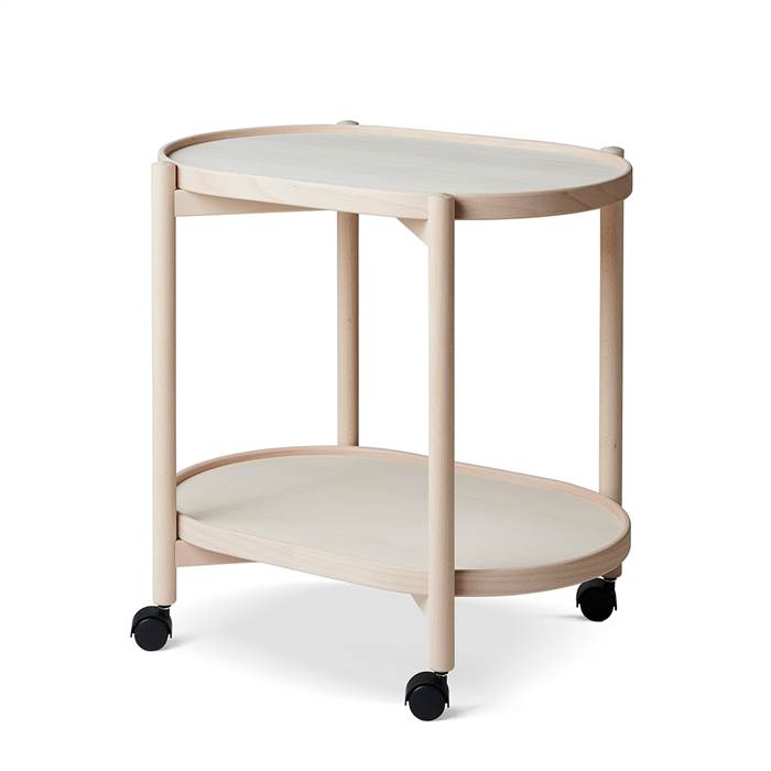Thomsen Furniture James oval bakkebord - bøg/bøg - 40 x 60 cm  : Erling Christensen Møbler