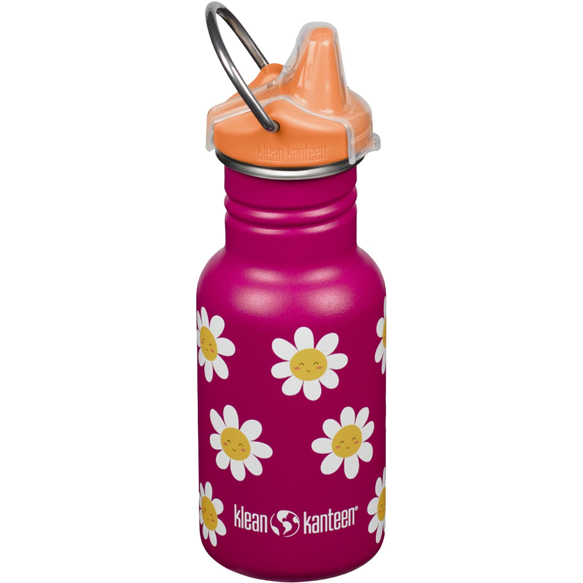 Klean kanteen Kid Classic Narrow Sippy Børnekop med tud 355 ml, Happy Flowers