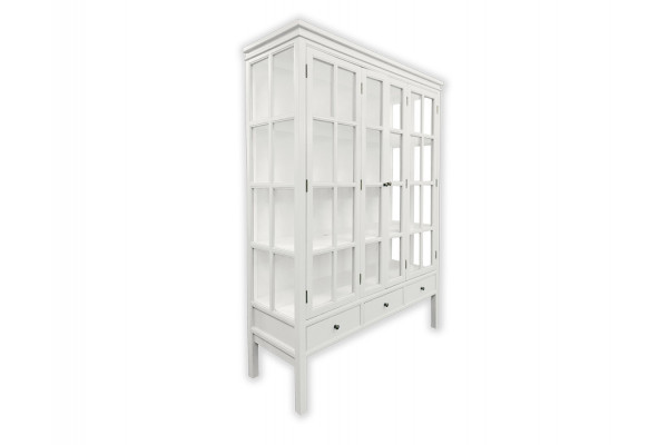 Venø Vitrineskab - 175x130x45 cm Hvid