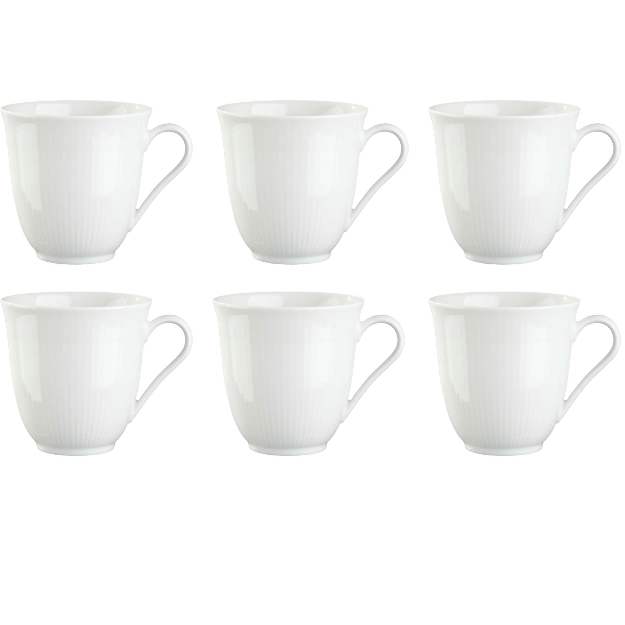Rörstrand Swedish Grace Hvid Krus 30 cl 6-pak