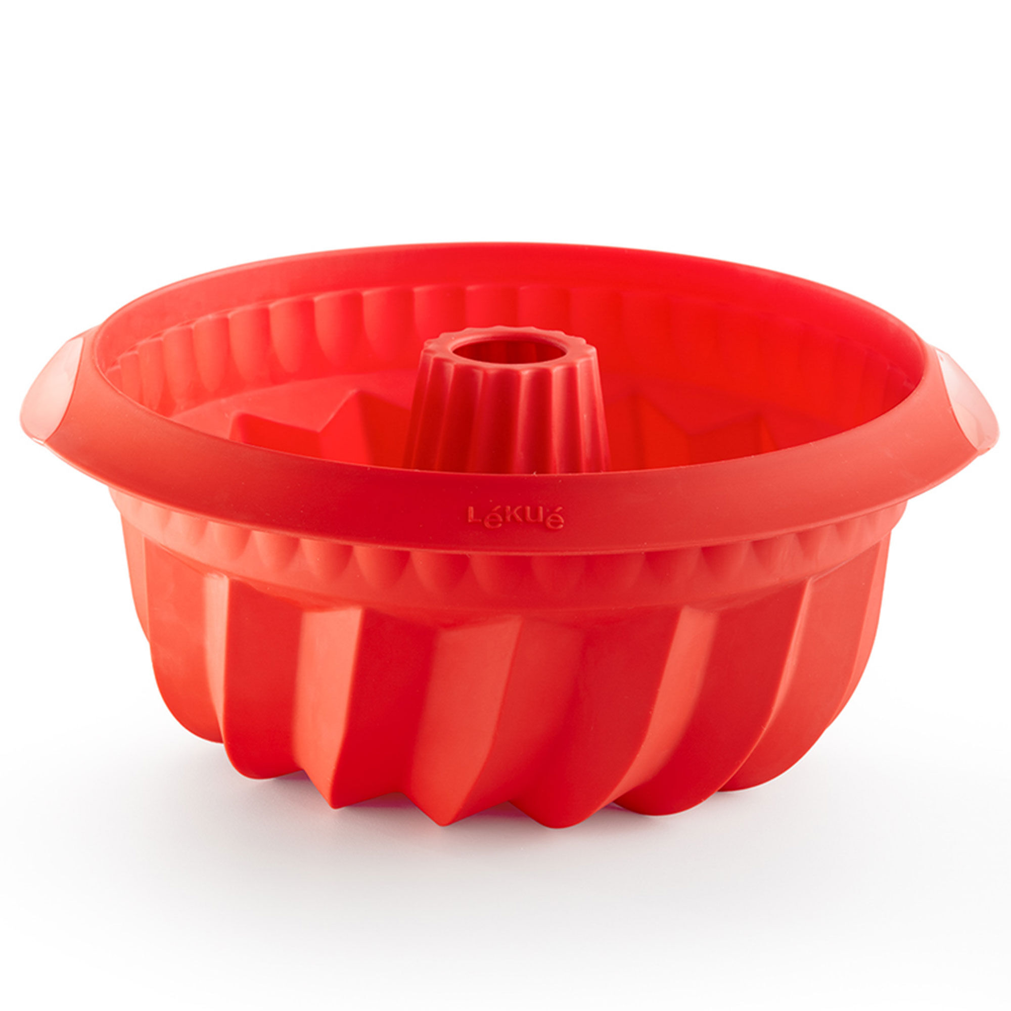 Lékué Savarinform i silikone Ø22 cm, dyb, rød