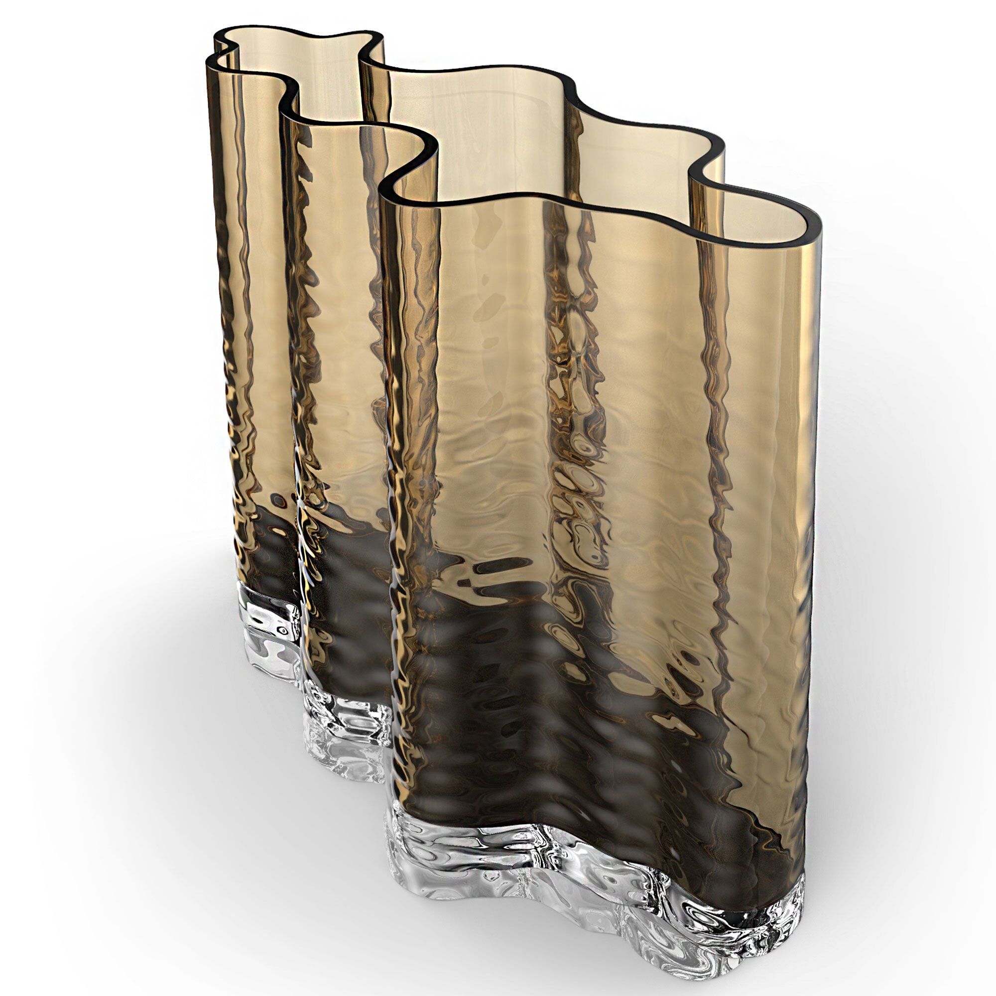 Cooee design Gry Wide vase, 24 cm, cognac