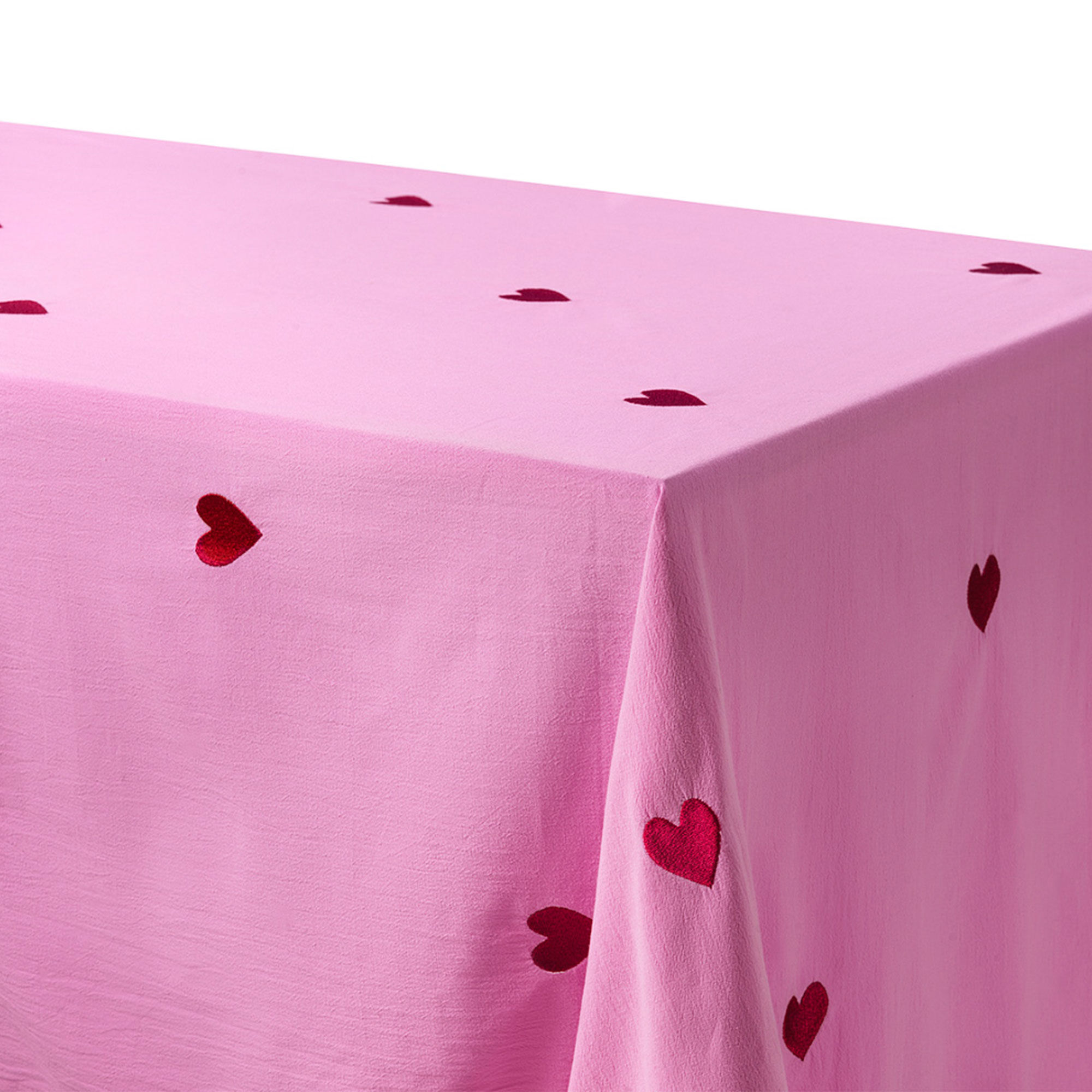 Midnatt Pink Hearts Dug 250x145 cm, rosa