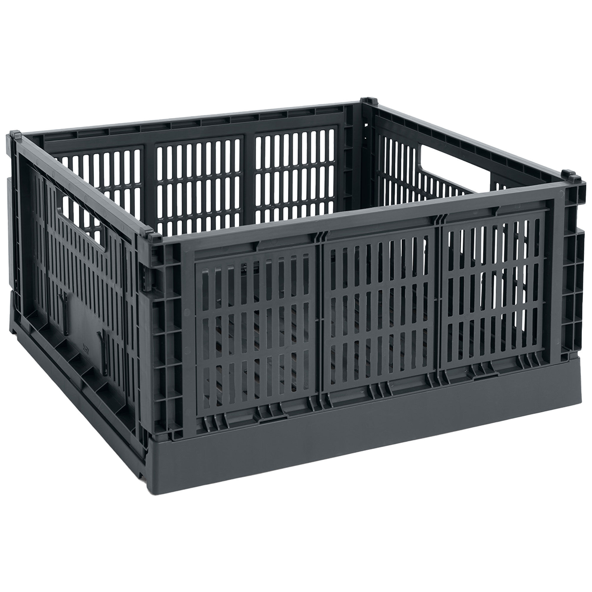 HAY Colour Crate Large Square Opbevaringskasse, charcoal